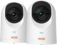 MOBI - Cam PRO HD 2Pk WiFi Pan &amp; Tilt Video Baby Monitor w 2-Way Audio, Color Night Vision, &amp; Cry...