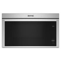 Maytag - 1.1 Cu. Ft. Over-the-Range Microwave with Flush Built-in Design - Stainless Steel