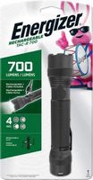 Energizer - TAC-R 700 Rechargeable Flashlight with Micro-USB Charging Cable - Black