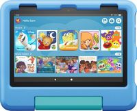 Amazon - Fire HD 8 Kids – Ages 3-7 (2022) 8" HD Tablet 64 GB with Wi-Fi - Blue