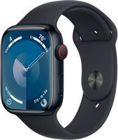 Apple Watch Series&#160;9 (GPS + Cellular) 45mm Midnight Aluminum Case with Midnight Sport Band with B...