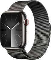Apple Watch Series&#160;9 (GPS + Cellular) 45mm Graphite Stainless Steel Case with Graphite Milanese L...