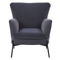 CorLiving - Elwood Wingback Accent Chair - Grey