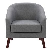 CorLiving - Elwood Modern Tub Chair - Grey