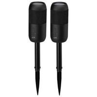 iLive - Portable Wireless Waterproof Speakers with Removable Stakes (Pair) - Black