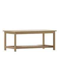 Alamont Home - Charlestown Indoor/Outdoor Poly Resin 2-Tier Adirondack Coffee Table - Natural Cedar