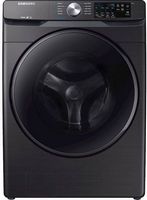 Samsung - Open Box 4.5 Cu. Ft. 10-Cycle High-Efficiency Front-Loading Washer with Steam - Black S...