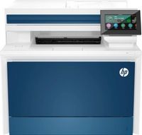 HP - LaserJet Pro 4301fdw Wireless Color All-in-One Laser Printer - White/Blue