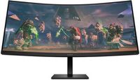 HP OMEN - 34" VA LED Curved QHD 165Hz FreeSync Gaming Monitor with HDR (DisplayPort, HDMI, Audio ...
