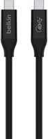 Belkin - USB 4 2.6’ USB-C to USB-C Cable with 100W Power Delivery - Black