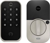 Yale - Assure Lock 2 - Smart Lock Wi-Fi Deadbolt with Push Button Keypad | Key Access - Satin Nickel