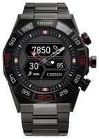 Citizen - CZ Smart 44mm Unisex IP Stainless Steel Hybrid Sport Smartwatch with IP Stainless Steel...