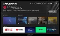 DuraPro - 43&quot; Class LED Outdoor Partial Sun 4K UHD Smart webOS TV