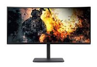 Acer - AOPEN 34HC5CUR Pbiiphx 34” LED UWQHD Curved FreeSync Monitor (DisplayPort, HDMI)
