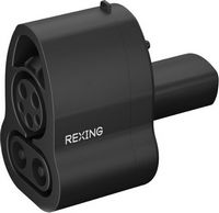 Rexing - CCS to Tesla Electric Vehicle (EV) Charger Adapter for Tesla Models S, 3, X and Y - Black