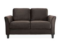 Lifestyle Solutions - Westin Two Seat Curved Arm Microfiber Loveseat - Coffee
