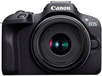 Canon - EOS R100 4K Video Mirrorless Camera 2 Lens Kit with RF-S18-45mm and RF-S55-210mm Lenses -...
