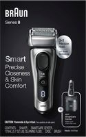 Braun - Series 8 Rechargeable Wet/Dry Electric Shaver 8457cc with Precision Trimmer - Smart Clean...
