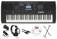 Yamaha - PSR-E373 EPS 61-Key Keyboard Pack with X-Stand, AC Adapter, Headphones, and Software - B...