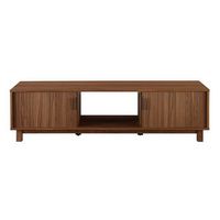 58" Mid-Century Modern Fluted-Door TV Stand for TVs up to 65"