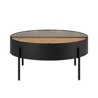 Walker Edison - Modern Sliding-Top Coffee Table - Black