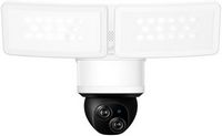 eufy - E340 Outdoor Wired 3K PTZ Security Camera with Floodlights and Dual Lens - White