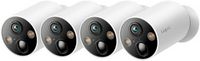 TP-Link - Tapo 4-pack 2K Indoor/Outdoor Cameras with 10000mAh Battery (Up to 300 days of power) a...
