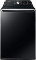 Samsung - 4.7 Cu. Ft. High-Efficiency Smart Top Load Washer with Active WaterJet - Black