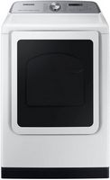 Samsung - 7.4 Cu. Ft. Smart Electric Dryer with Steam and Pet Care Dry - White