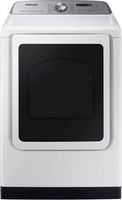 Samsung - 7.4 Cu. Ft. Smart Gas Dryer with Steam and Pet Care Dry - White