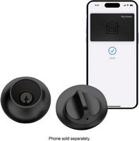 Level - Lock+ Smart Lock Bluetooth Replacement Deadbolt with Apple HomeKey/App/Key - Matte Black