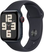Apple Watch SE 2nd Generation (GPS + Cellular) 40mm Midnight Aluminum Case with Midnight Sport Ba...