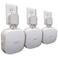 Mount Genie - The Easy Outlet Mount For eero Pro 6 and eero Pro 6E (3-pack) - White