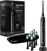 AquaSonic - Elite - Wireless Rechargeable Electric Toothbrush with Travel Case, 5 Modes, 8 Brush ...