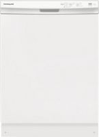 Frigidaire - 24&quot; Front Control Built-In Plastic Tub Dishwasher with MaxDry 54 dBA - White
