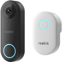 Reolink - Smart Wi-Fi Video Doorbell - Wired with Chime - White/Black