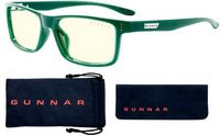 GUNNAR - Vertex  Computer Glasses with Blue Light Reduction , Clear Lenses - Moss