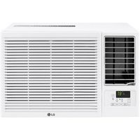 LG - 570 Sq. Ft 12,200 BTU Window Mounted Air Conditioner with 11,200 BTU Heater - White