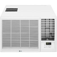 LG - 18,000 BTU 230V Window-Mounted Air Conditioner with 12,000 BTU Supplemental Heat Function - ...