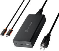 j5create - 185W GaN PD3.1 USB-C 3-Port Laptop Super Charger - Black