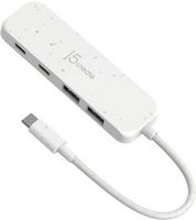 j5create - Eco-Friendly USB-C to Type-C & Type-A Gen2 4 Port Hub - White