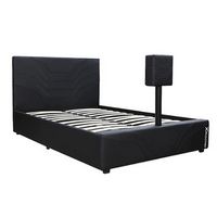 X Rocker - Oracle Full Gaming Bed with TV Mount - Black