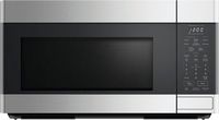 Fisher &amp; Paykel - 1.8 Cu. Ft. Over-the-Range Microwave - Black/brushed stainless steel