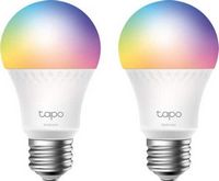 TP-Link - Tapo A19 Wi-Fi Smart LED Bulb (2-Pack) - Multicolor