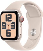 Apple Watch SE 2nd Generation (GPS + Cellular) 40mm Starlight Aluminum Case with Starlight Sport ...