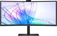 Samsung - ViewFinity S65VC 34&quot; Ultra-WQHD 100Hz AMD FreeSync HDR10 Curved Monitor with  Built -in...