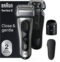 Braun Series 8 Electric Shaver with 5 in 1 SmartCare Center - Galvano Silver