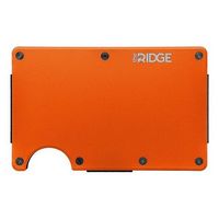 The Ridge Wallet - Aluminum: Cash Strap - Basecamp Orange