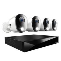 Night Owl - 12 Channel 4 Camera Indoor/Outdoor Wired 2K 2TB DVR Security System with 2-way Audio ...