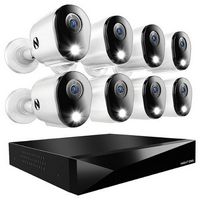 Night Owl - 12 Channel 8 Camera Indoor/Outdoor Wired 2K 2TB DVR Security System with 2-way Audio ...